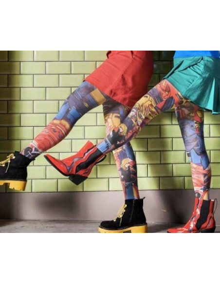 Collant imprimé manga rigolo de MArieantoilette