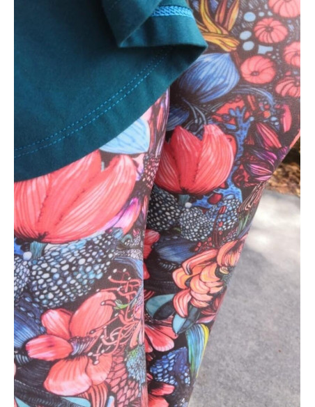 collant bouquet de fleurs explosion de couleur