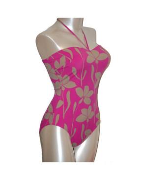 Empreinte Bustier Hawai Fushia