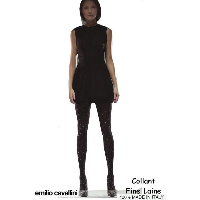 Collant Emilio Cavallini fine laine Pumetis 