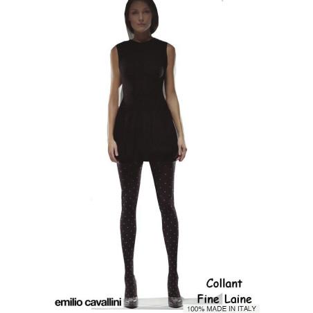 Collant Emilio Cavallini fine laine Pumetis