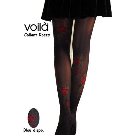  collant jolies Roses brillantes voilà