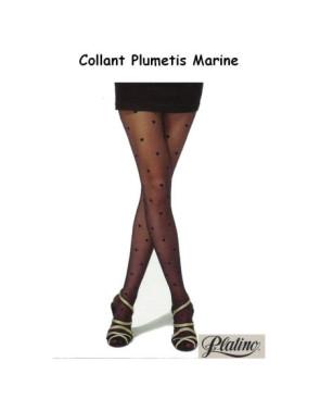 Collant Plumetis Patino marine