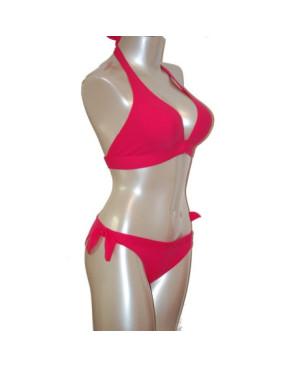  Empreinte 2 Pièces triangle Pétale fushia