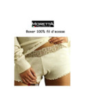 Boxer Fil d'ecosse et dentelle Moretta