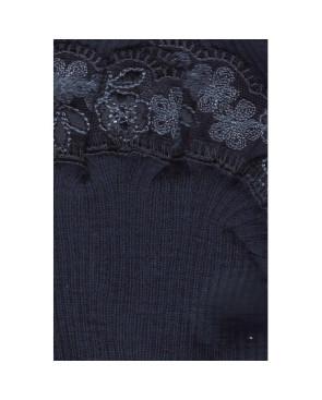  Boxer Fil d'ecosse et dentelle Moretta marine