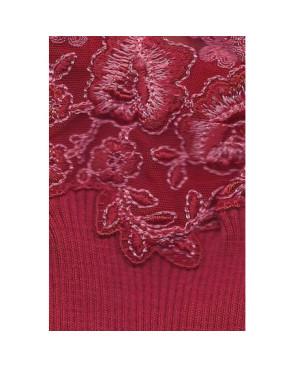  Boxer Fil d'ecosse et dentelle Moretta rouge