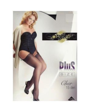  Bas JArretelles voile lycra grande taile
