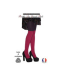 Collant laine et Cachemire Berthe aux grands Pieds Fushia Violet
