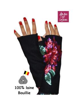 Mitaines laine bouilliefleurs lamées Ariane Lespire