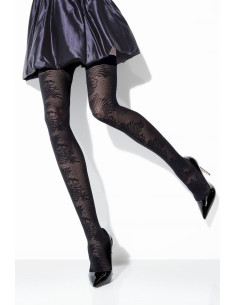 Bas jarretière dentelle fleurie