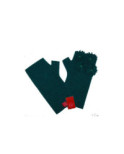 Mitaines Bouquet de fleurs d'hiver Laine Bouillie Ariane Lespire