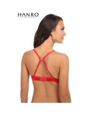  Triangle dentelle et Satin Hanro triange rouge dos