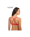 Triangle dentelle et Satin Hanro