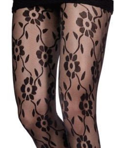 Collant Emilio Cavallini dentelle rouge 2