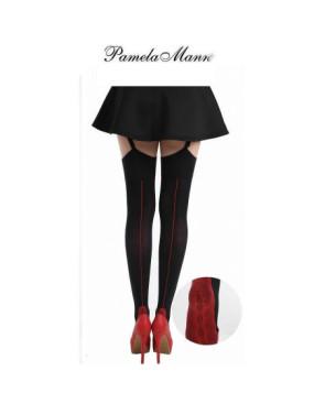 Bas Opaque Couture rouge Pamela Mann