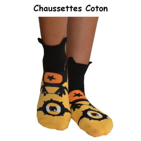 Chaussettes Minions Cyclopes noir