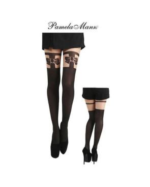 Collant cuissarde Noeud pap Pamela Mann