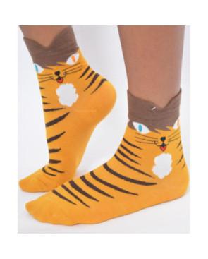 Chaussettes chats tigre