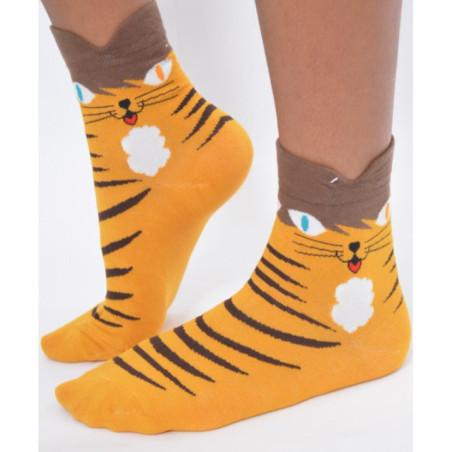Chaussettes chats à la mode rigolotes