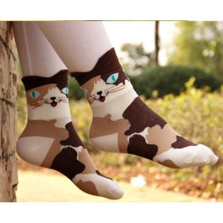  Chaussettes Chats des prés rigolos