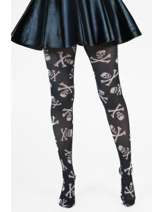 collant imprimé Pamela Mann Têtes de morts