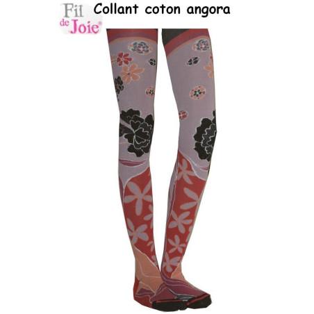 Collant Fil de joie Coton Angora Lotus