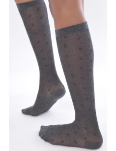 Mi bas coton piqué Plumetis