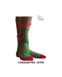 Chaussettes Fil de Joie Prairie roses