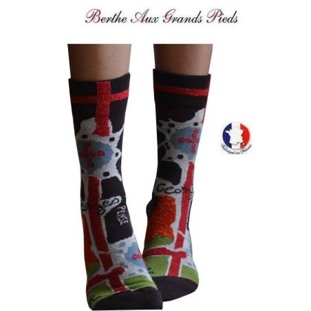 Collant Obsessive resille et dentelle ouvert à l'entrejambe