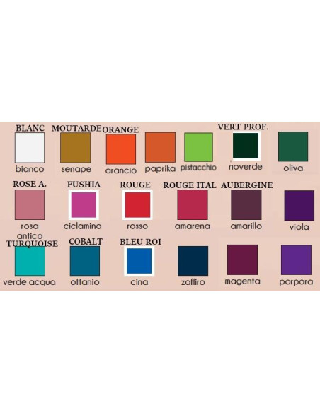 palette de couleur de collant opaque Trasparenze