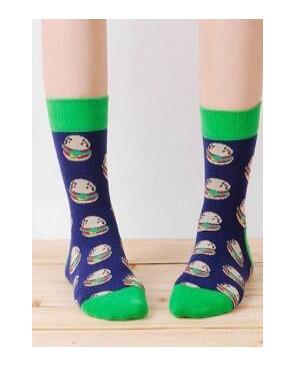  Chaussettes coton Hamburger face