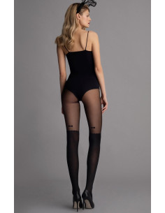 collant vintage bow fiore