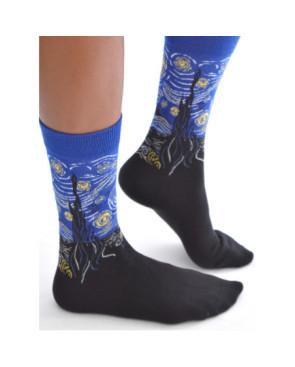 Chaussettes coton la nuit de Van Gogh