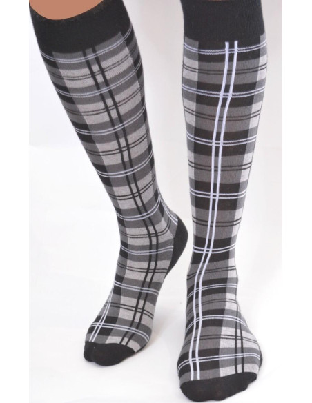 Chaussettes ecossais gris macahel