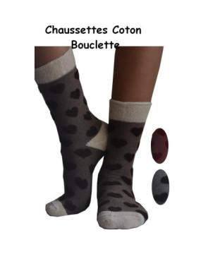 Chaussettes Coeurs Bouclette Classique