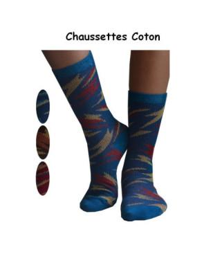  Chaussettes Coton Eclairs psychédélique 4 sasssortis