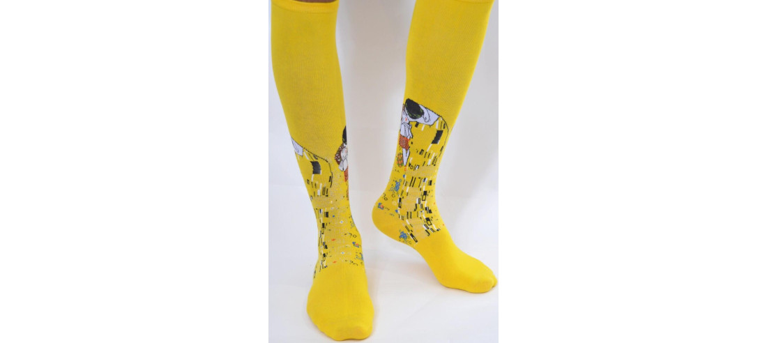 chaussettes fantaisie avec reproduction de tableaux célébres
