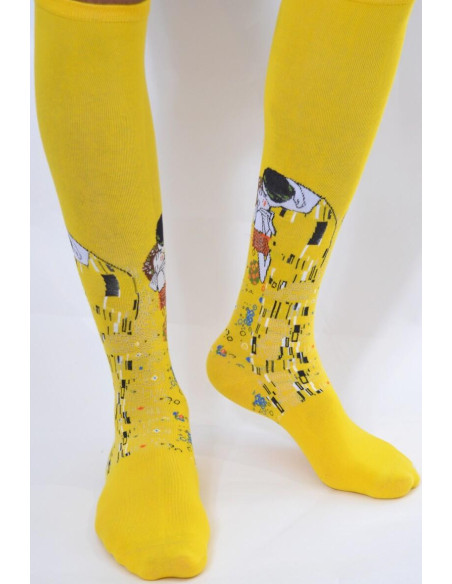 chaussettes fantaisie avec reproduction de tableaux célébres