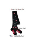 Collant berthe aux grands pieds Enfant hiver rose et plumetis