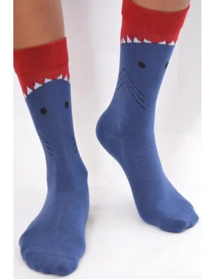 Chaussettes-LEs-Petits-caprices-requins-montres-requins-dévorent-les-pieds