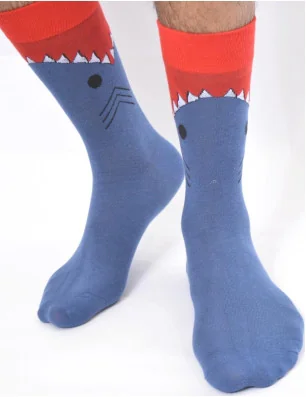 Chaussettes-LEs-Petits-caprices-requins-montres-requins-dévorent-les-pieds-chaussettes-de-la-mort-face