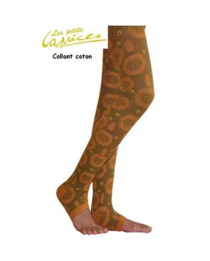 Collant sans pieds Fleurs D'automne coton
