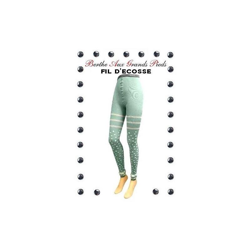 Leggings Pois et Rayures lurex en fil d'ecosse