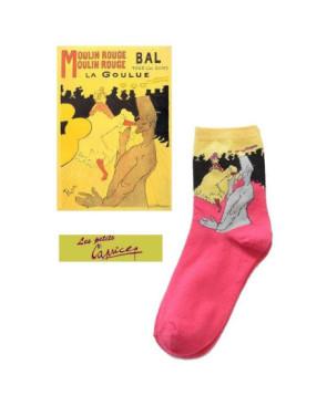 Chaussette tableau danseuse de Toulouse Lautrec