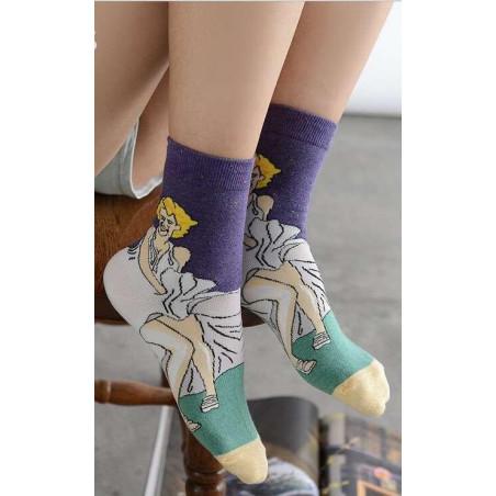 Chaussettes Célébrités Maryline Monroe