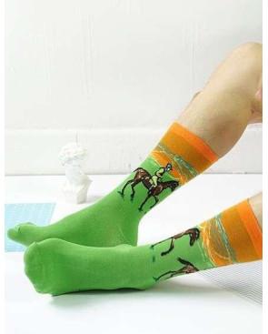 Chaussettes tableau Le Jockey de Marz art socks
