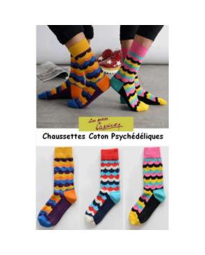 Chaussettes Vagues Psychédéliques