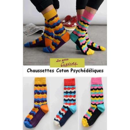 Chaussettes Vagues Psychédéliques