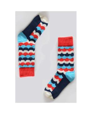  Chaussettes Vagues Psychédéliques bleues